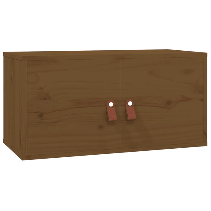 Dulapuri de perete 2 buc. maro miere 60x30x30 cm lemn masiv pin - WALTI WALTI