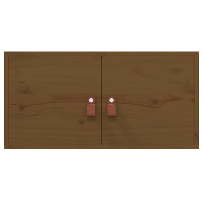 Dulapuri de perete 2 buc. maro miere 60x30x30 cm lemn masiv pin - WALTI WALTI