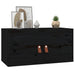 Dulapuri de perete 2 buc. negru 60x30x30 cm lemn masiv de pin - WALTI WALTI
