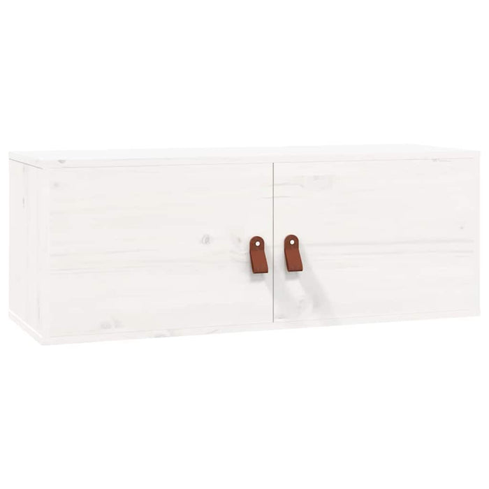 Dulap de perete, alb, 80x30x30 cm, lemn masiv de pin - WALTI WALTI