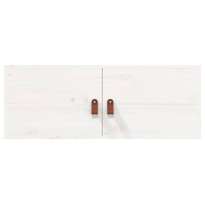 Dulap de perete, alb, 80x30x30 cm, lemn masiv de pin - WALTI WALTI