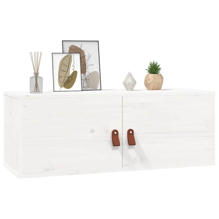 Dulap de perete, alb, 80x30x30 cm, lemn masiv de pin - WALTI WALTI