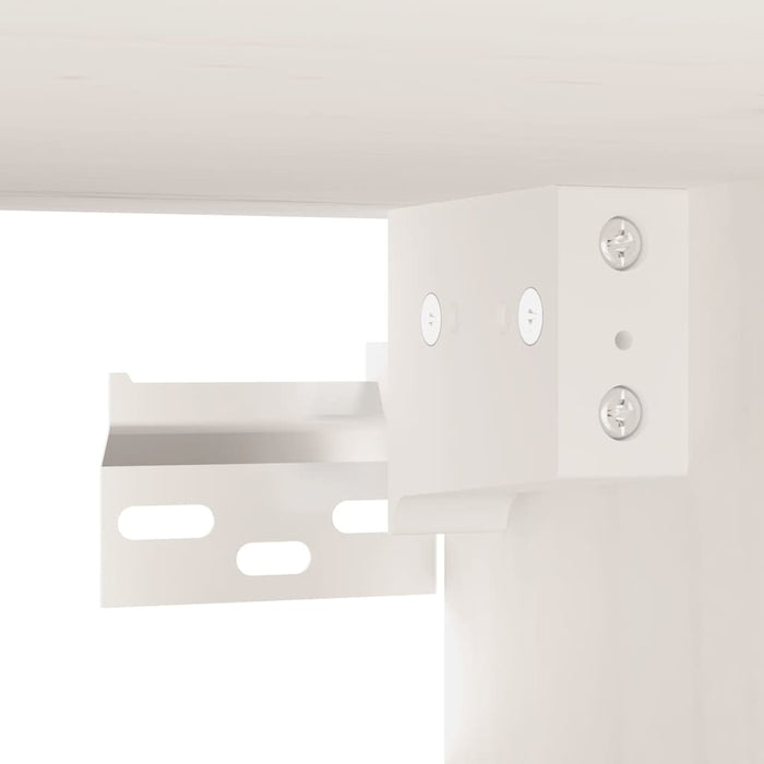 Dulap de perete, alb, 80x30x30 cm, lemn masiv de pin - WALTI WALTI