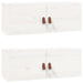 Dulapuri de perete 2 buc., alb, 80x30x30 cm lemn masiv de pin - WALTI WALTI