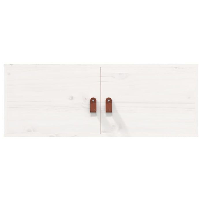 Dulapuri de perete 2 buc., alb, 80x30x30 cm lemn masiv de pin - WALTI WALTI