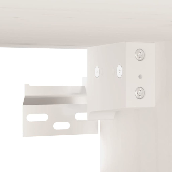 Dulapuri de perete 2 buc., alb, 80x30x30 cm lemn masiv de pin - WALTI WALTI