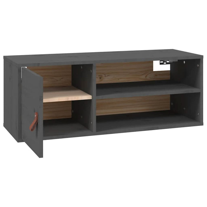 Dulap de perete, gri, 80x30x30 cm, lemn masiv de pin - WALTI WALTI