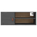 Dulapuri de perete 2 buc., gri, 80x30x30 cm, lemn masiv de pin - WALTI WALTI