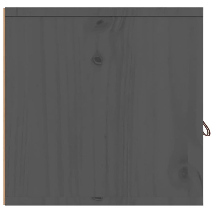 Dulapuri de perete 2 buc., gri, 80x30x30 cm, lemn masiv de pin - WALTI WALTI