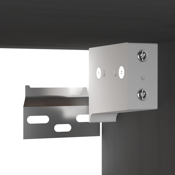 Dulapuri de perete 2 buc., gri, 80x30x30 cm, lemn masiv de pin - WALTI WALTI