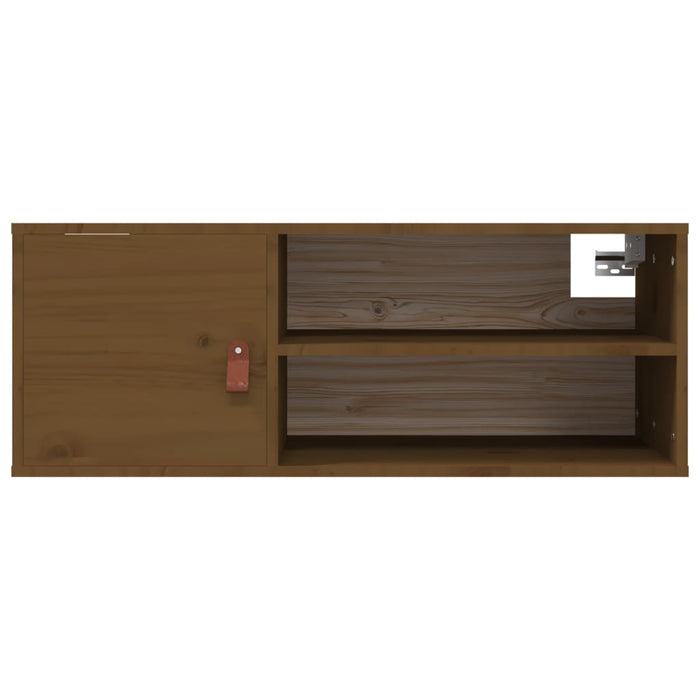Dulap de perete, maro miere, 80x30x30 cm, lemn masiv de pin - WALTI WALTI