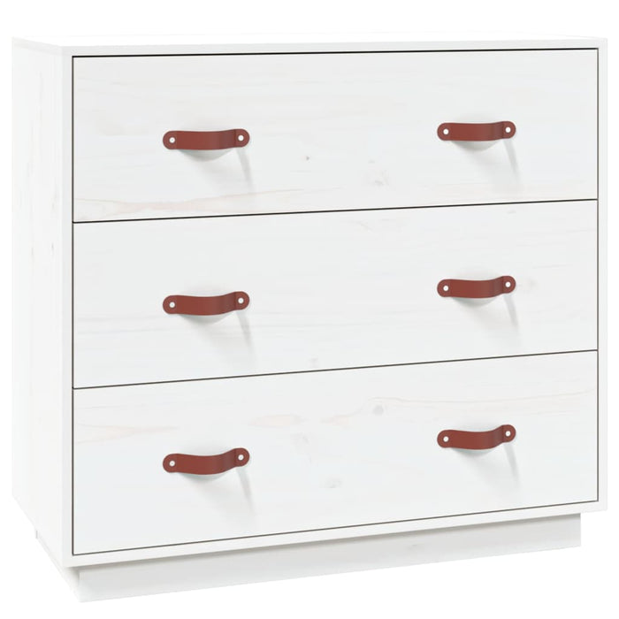 Dulap, alb, 80x40x75 cm, lemn masiv de pin WALTI