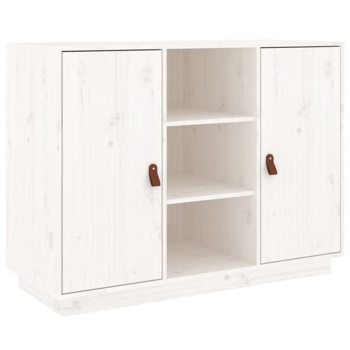 Dulap, alb, 100x40x75 cm, lemn masiv de pin - WALTI WALTI