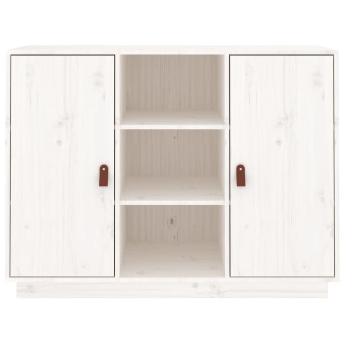 Dulap, alb, 100x40x75 cm, lemn masiv de pin - WALTI WALTI