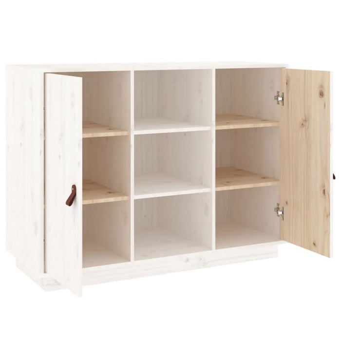 Dulap, alb, 100x40x75 cm, lemn masiv de pin - WALTI WALTI