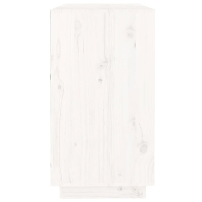 Dulap, alb, 100x40x75 cm, lemn masiv de pin - WALTI WALTI