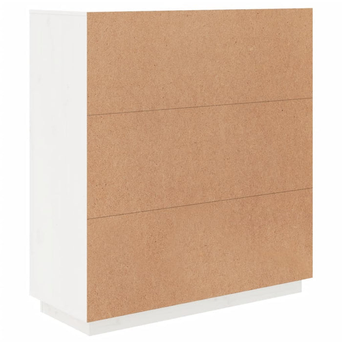 Dulap înalt, alb, 100x40x108,5 cm, lemn masiv de pin WALTI