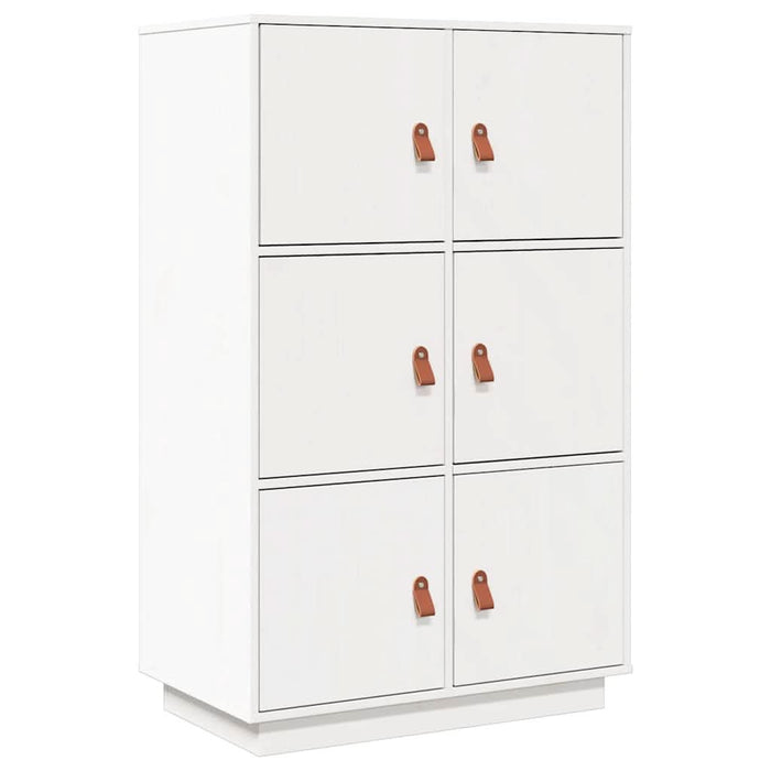 Dulap înalt, alb, 67x40x108,5 cm, lemn masiv de pin - WALTI WALTI