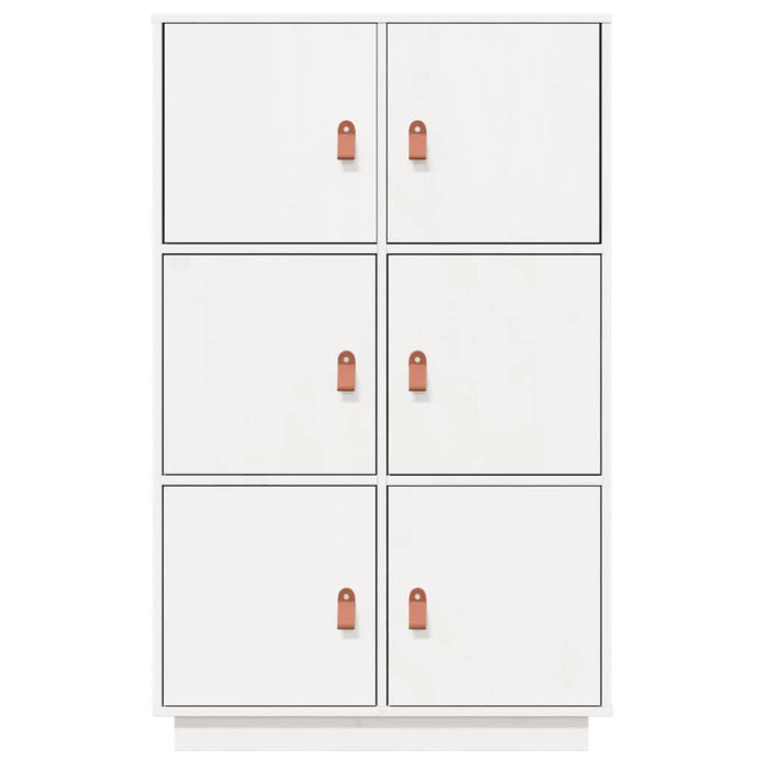 Dulap înalt, alb, 67x40x108,5 cm, lemn masiv de pin - WALTI WALTI