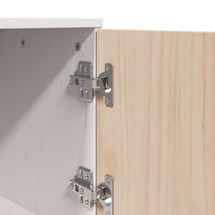 Dulap înalt, alb, 67x40x108,5 cm, lemn masiv de pin - WALTI WALTI