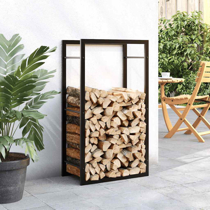 Suport pentru lemne de foc, negru mat, 50x28x94 cm oțel - WALTI WALTI