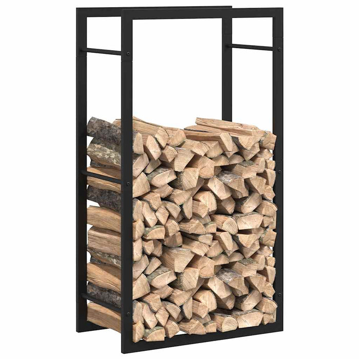 Suport pentru lemne de foc, negru mat, 50x28x94 cm oțel - WALTI WALTI