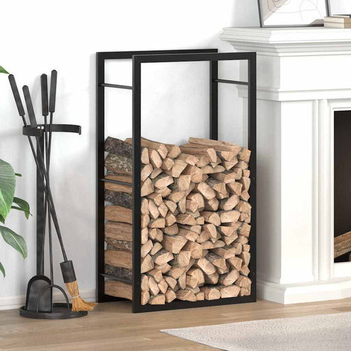 Suport pentru lemne de foc, negru mat, 50x28x94 cm oțel - WALTI WALTI