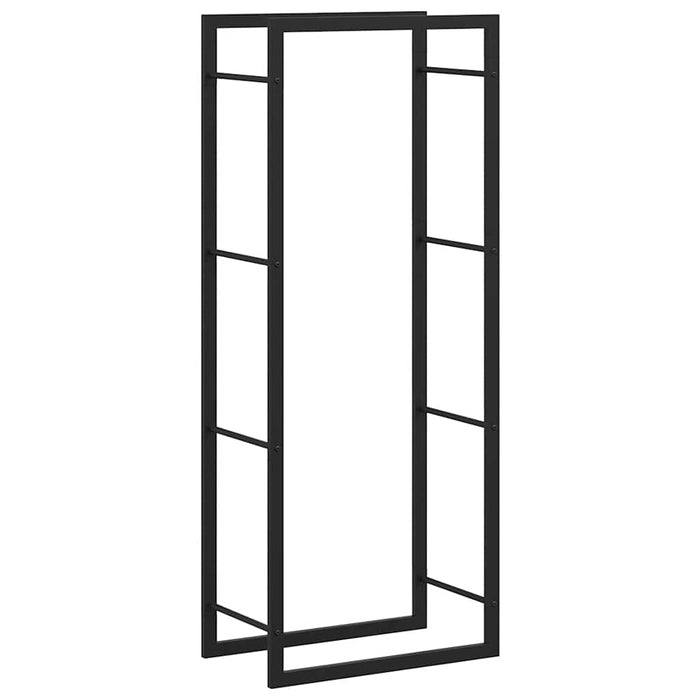 Rastel pentru lemne de foc, negru mat, 50x28x132 cm, oțel - WALTI WALTI