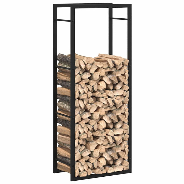 Rastel pentru lemne de foc, negru mat, 50x28x132 cm, oțel - WALTI WALTI