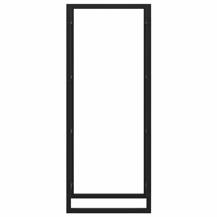Rastel pentru lemne de foc, negru mat, 50x28x132 cm, oțel - WALTI WALTI