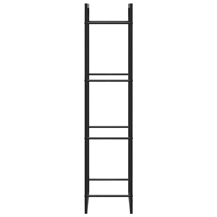 Rastel pentru lemne de foc, negru mat, 50x28x132 cm, oțel - WALTI WALTI