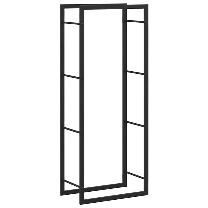 Rastel pentru lemne de foc, negru mat, 50x28x132 cm, oțel - WALTI WALTI