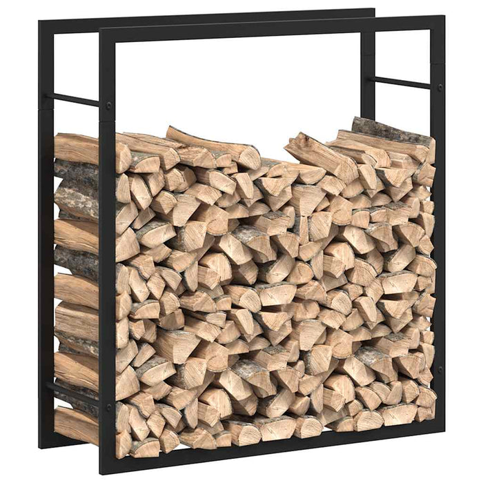 Suport pentru lemne de foc, negru mat, 80x28x86 cm, oțel - WALTI WALTI