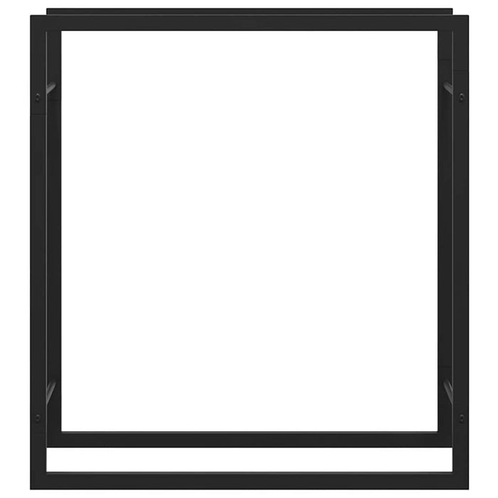 Suport pentru lemne de foc, negru mat, 80x28x86 cm, oțel - WALTI WALTI