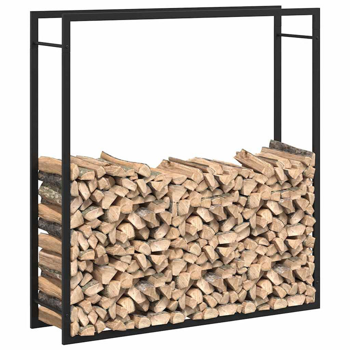 Suport pentru lemne de foc, negru mat, 110x28x116 cm, oțel - WALTI WALTI