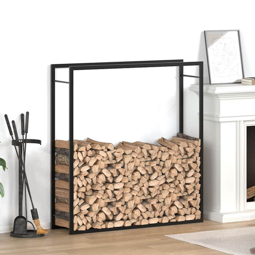 Suport pentru lemne de foc, negru mat, 110x28x116 cm, oțel - WALTI WALTI