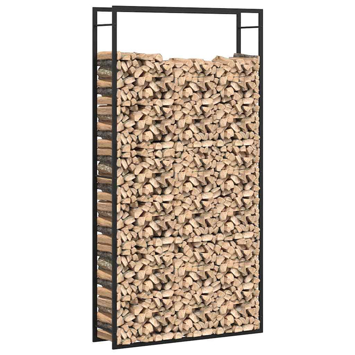 Suport pentru lemne de foc, negru mat, 110x28x214 cm, oțel - WALTI WALTI