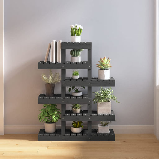 Suport pentru plante, gri, 85x25x109,5 cm, lemn masiv de pin - WALTI WALTI