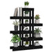Suport pentru plante, negru, 85x25x109,5 cm, lemn masiv de pin - WALTI WALTI