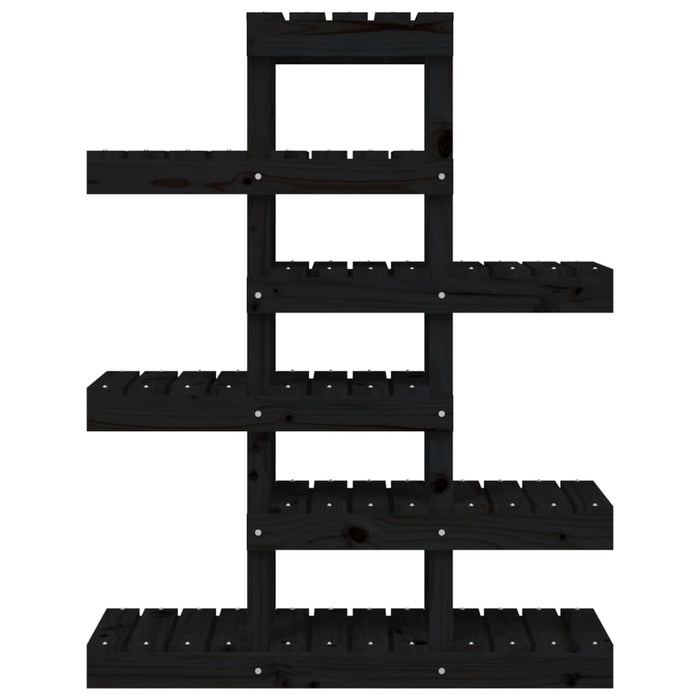 Suport pentru plante, negru, 85x25x109,5 cm, lemn masiv de pin - WALTI WALTI