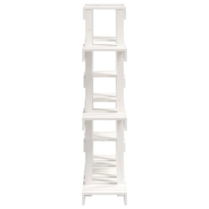 Suport pentru plante, alb, 104,5x25x109,5 cm, lemn masiv pin - WALTI WALTI