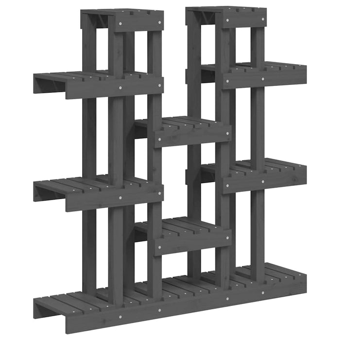 Suport pentru plante, gri, 104,5x25x109,5 cm, lemn masiv pin WALTI