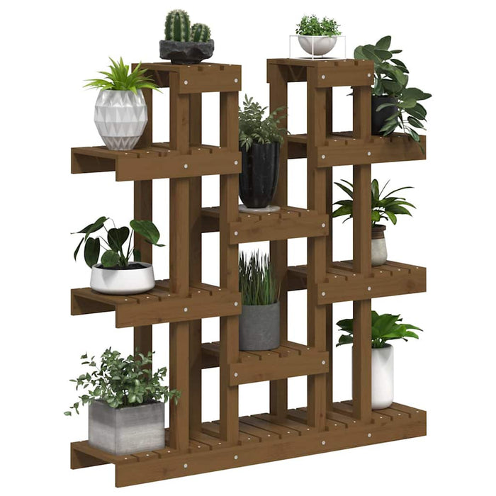 Suport pentru plante,maro miere,104,5x25x109,5cm lemn masiv pin WALTI