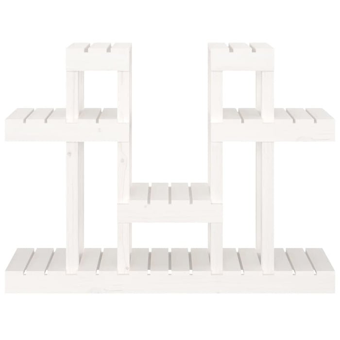Suport pentru plante, alb, 104,5x25x77,5 cm, lemn masiv de pin - WALTI WALTI