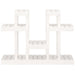 Suport pentru plante, alb, 104,5x25x77,5 cm, lemn masiv de pin - WALTI WALTI
