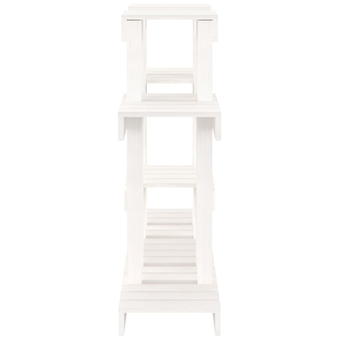 Suport pentru plante, alb, 104,5x25x77,5 cm, lemn masiv de pin - WALTI WALTI