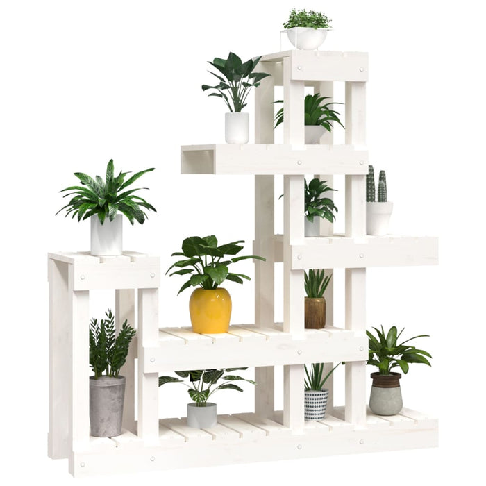 Suport pentru plante, alb,92x25x97 cm, lemn masiv de pin - WALTI WALTI