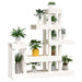 Suport pentru plante, alb,92x25x97 cm, lemn masiv de pin - WALTI WALTI