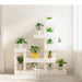 Suport pentru plante, alb,92x25x97 cm, lemn masiv de pin - WALTI WALTI