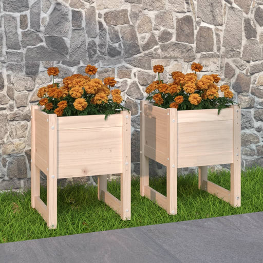 Jardiniere, 2 buc, 40x40x52,5 cm, lemn masiv de pin - WALTI WALTI
